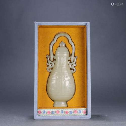 : hetian jade gluttonous beast grain girder bottlesSize: 7.7...