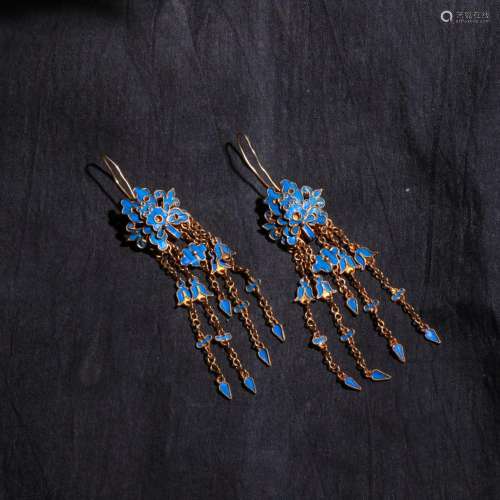 Silver and gold point cui recent tassel long earringsRecent ...