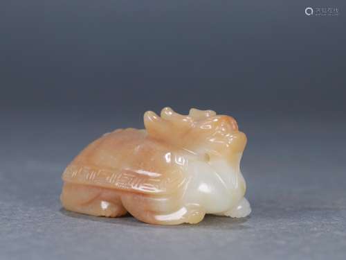 : hetian jade dragon turtle furnishing articlesSize: 5.7 cm ...