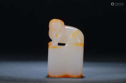 Size: hetian jade benevolent printSize: 3.2 cm wide and 2.6 ...