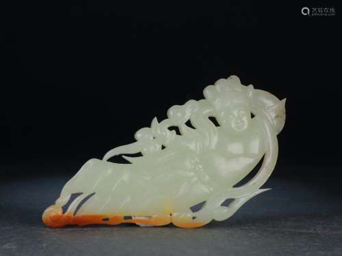 : hetian jade flying furnishing articlesSize: 13.2 cm wide a...