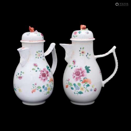 A PAIR OF COFFEE POTS
