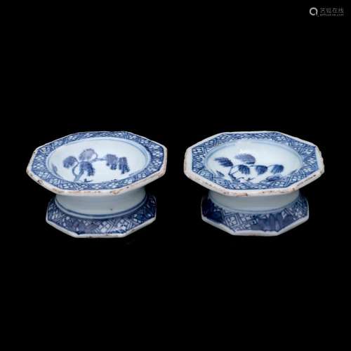 A PAIR OF SALT CELLARS