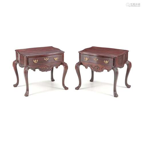 A PAIR OF SMALL D. JOSÉ STYLE CENTRE TABLES