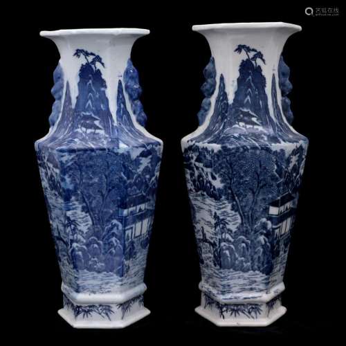 A PAIR OF VASES