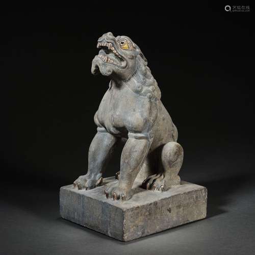 China before Ming Dynasty bluestone lion