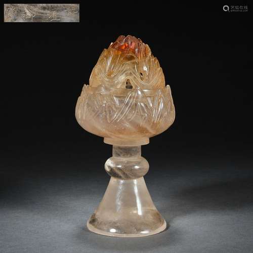 Chinese Qing Dynasty Qianlong Crystal Boshan Furnace