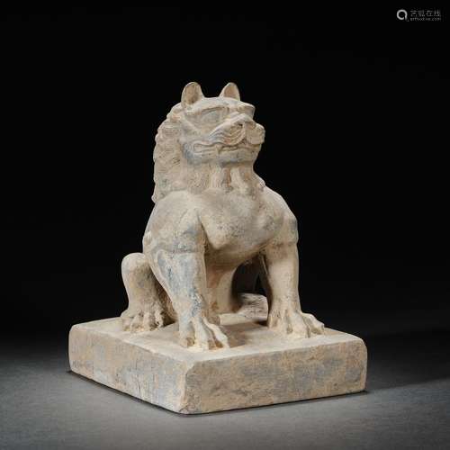 China before Ming Dynasty bluestone lion