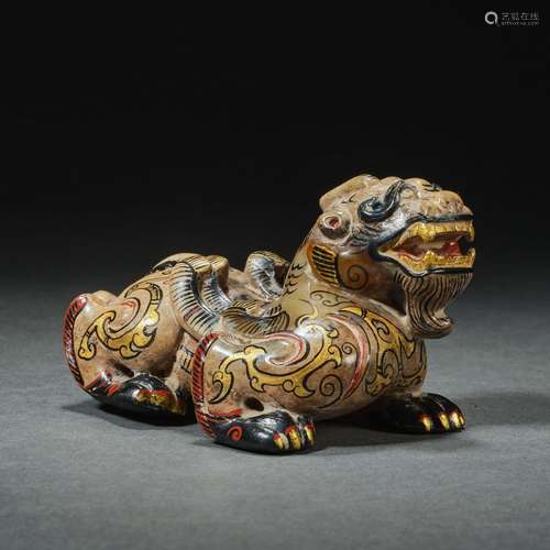 China before Ming Dynasty  hetian jade animal