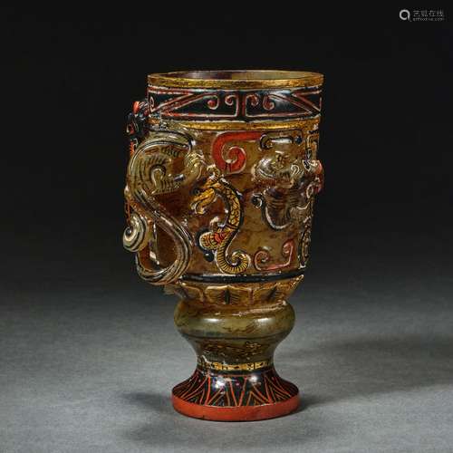 Hetian Jade Cup, China before Ming Dynasty