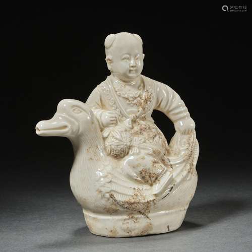 China before Ming Dynasty  White Porcelain Boy