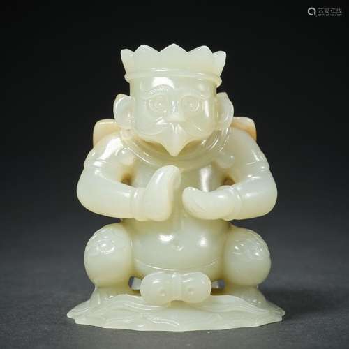 Chinese Ming Dynasty Hetian Jade Jade Garuda