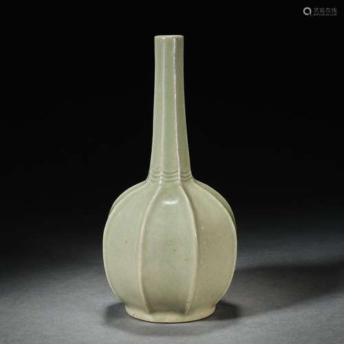 China before Ming Dynasty Yue Kiln Polygonal Flask