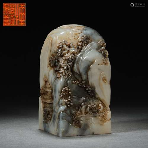 Chinese Qing Shoushan Stone Shanzi