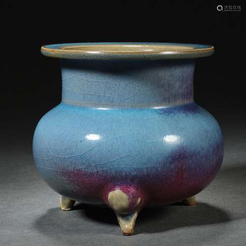 China before Ming Dynasty  Jun Kiln Incense Burner