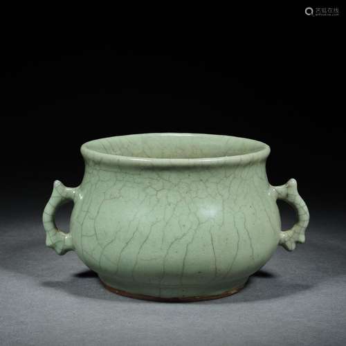 China before Ming Dynasty   Official Kiln Double-eared Incen...