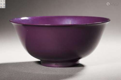 A Chinese Aubergine Glaze Bowl