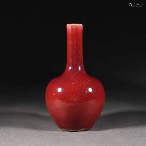 A Chinese Red Glaze Globular Vase