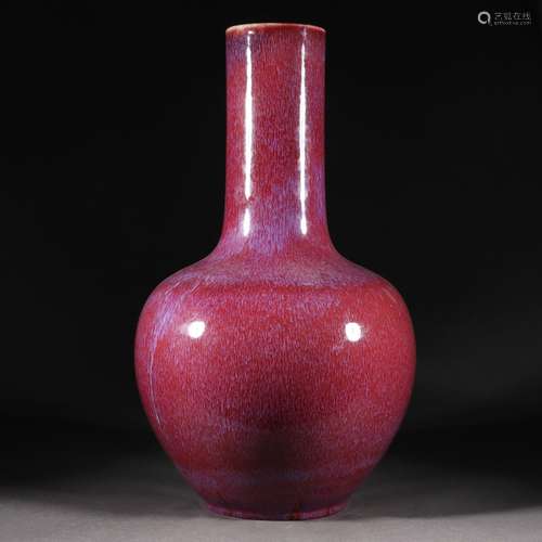 A Chinese Flambe Glaze Globular Vase