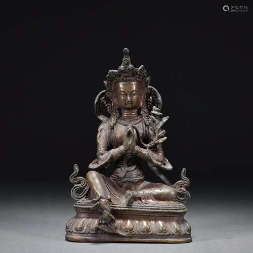 Old Bronze Tara Statue