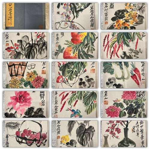 Qi Baishi Flowers and insects album