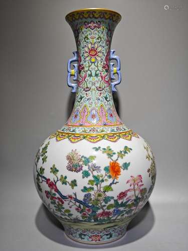 Enamel green spaceTwelve Flower God Amphora