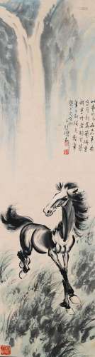 Xu Beihongwaterfall galloping horse