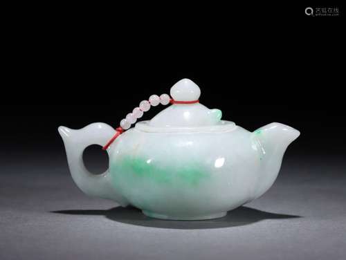 A jadeite teapot