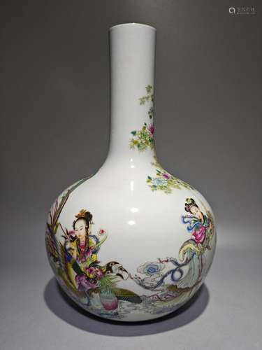 Enamel color magu birthday celestial vase