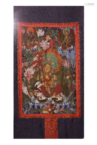 Qing Dynasty, Yunjin Treasure King Thangka