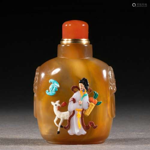 An Agate snuff bottle