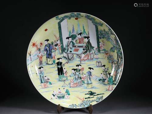 A Colorful figure plate