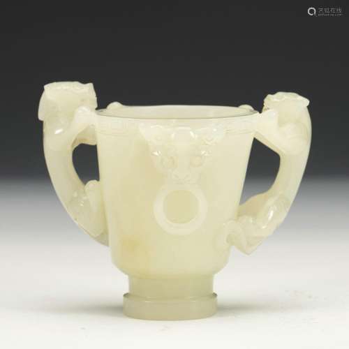 A white jade cup