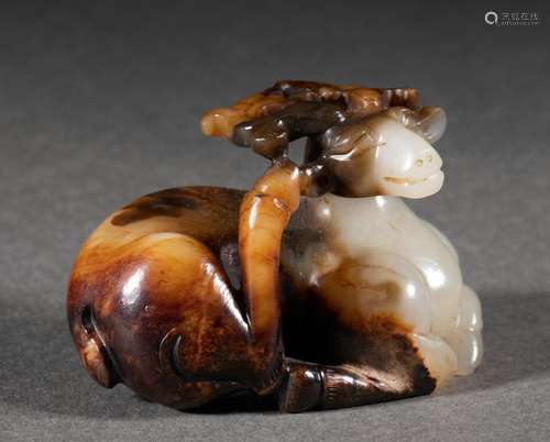 A High Ancient Jade Sheep Shaped Ornament