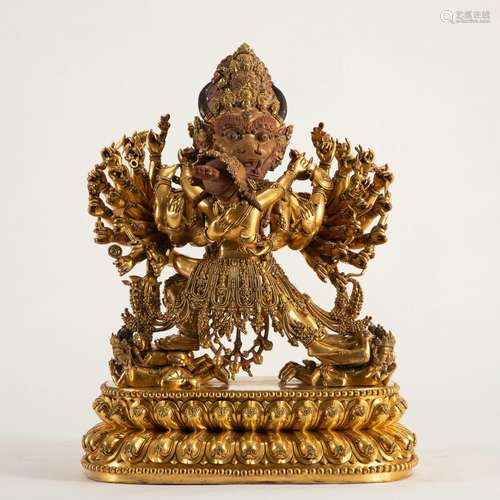 A Gilt Bronze Buddha Statue (Double Repair)