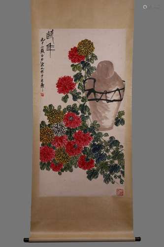 A Qi Baishi flower painting