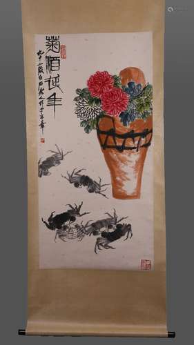 A Qi Baishi flower painting