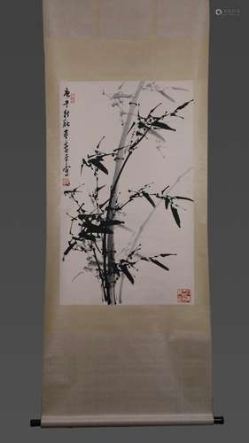 A Dong Shouping Painting Bamboo