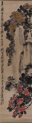 A Wu Changshuo Painting Flowers