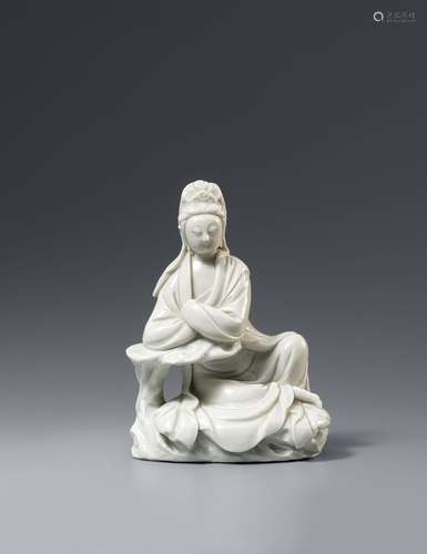 Dehua-Figur der Guanyin. Kangxi-Ära (1662-1722)<br/>Di...