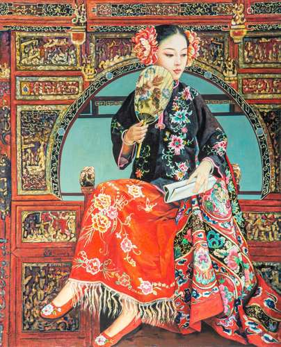 Junying Wang (1970), 'Abricots Rouge', 2009, oil on canvas 1...