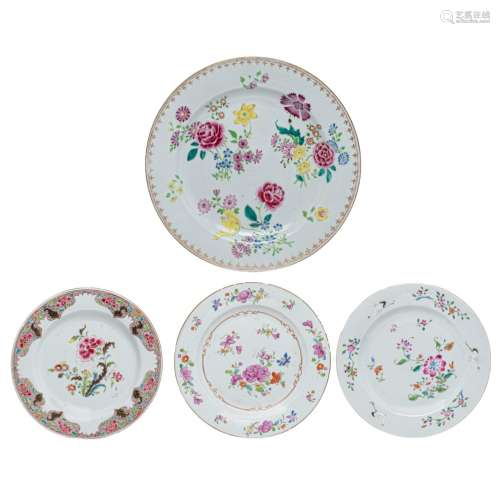 A Chinese famille rose export 'Deutsche Blumen' charger, 18t...