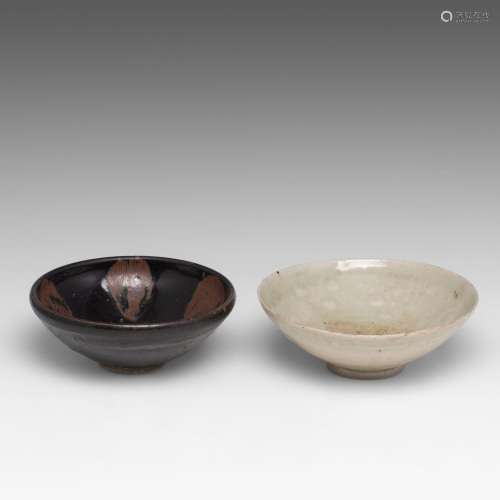 A Chinese Yaozhou-style celadon ware and a Chinese russet-sp...