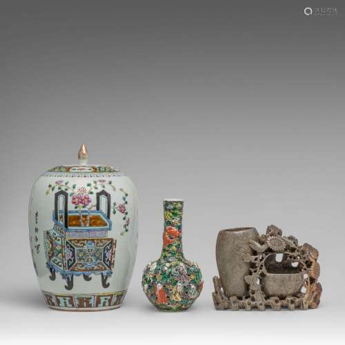 A collection of various Chinese ware, late 19thC/Republic pe...