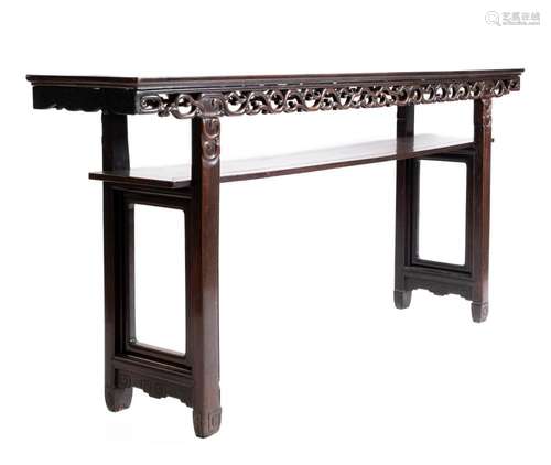 A large hongmu Chinese altar table