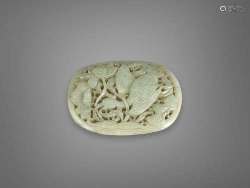 A Jade Plaque of a Goose, Ming dynasty