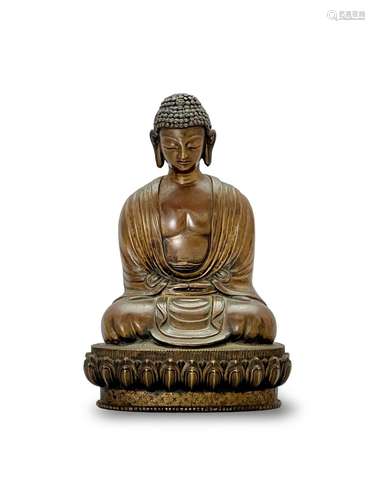 A Bronze seated Buddha, 18th/19th century