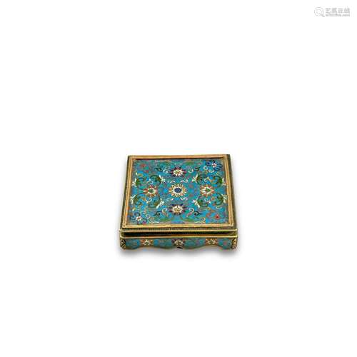 A  Square Cloisonne Stand, 18th century