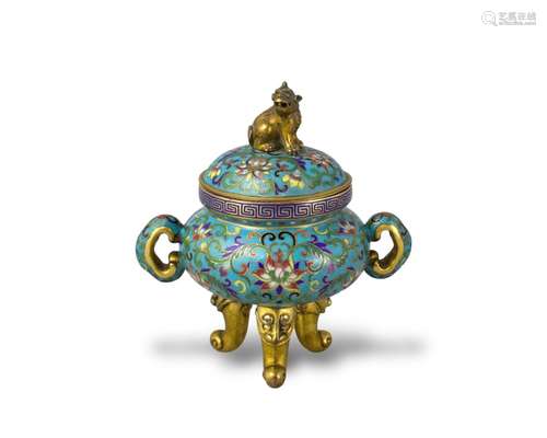 A Cloisonné Tripod Censer, 18th century