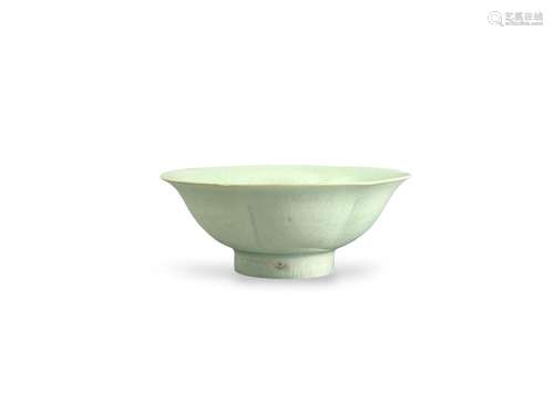 A Qingbai lobed bowl, Song dynasty